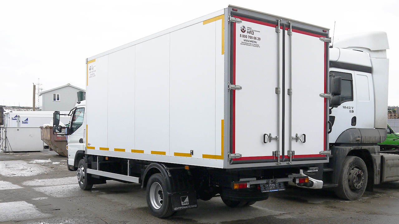 Fuso Canter TF c рефрижератором H-THERMO, вид сзади